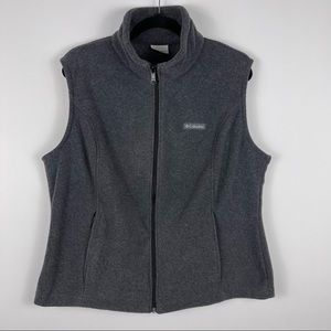 Columbia Fleece Sleeveless Zip Up Jacket with Pockets XL